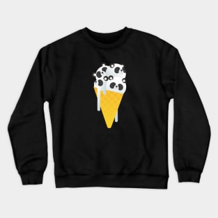 Chocolate Chip Panda Ice Cream Crewneck Sweatshirt